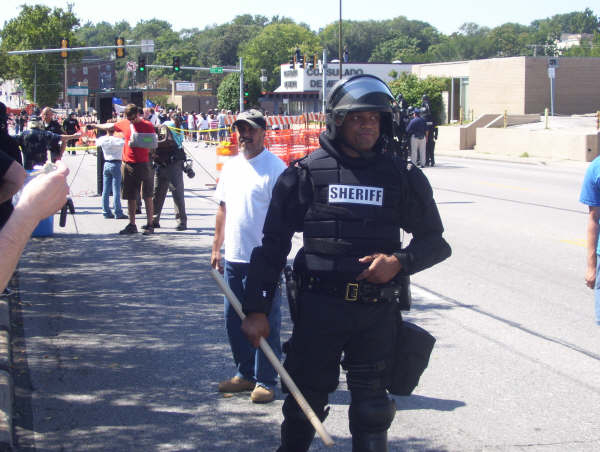 Omaha Nebraska full body armor and riot gear Sep. 1, 2007